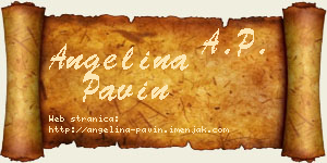 Angelina Pavin vizit kartica
